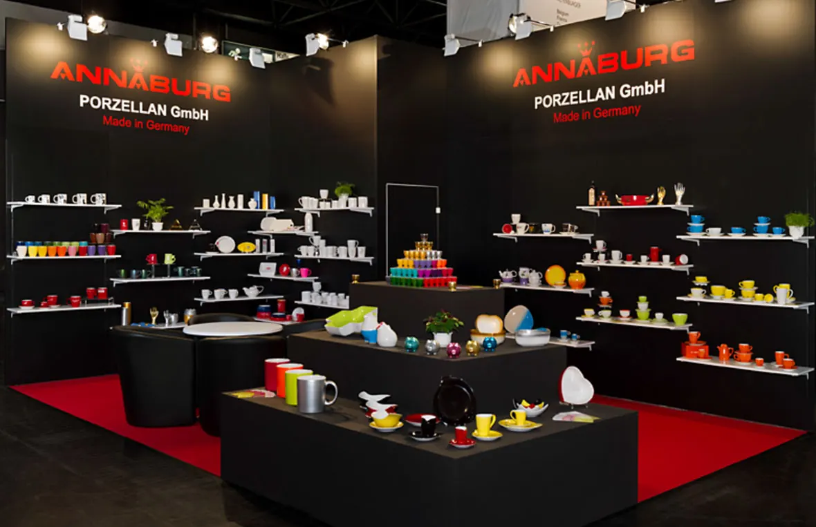 Annaburg Porzellan – Exhibition stand 1
