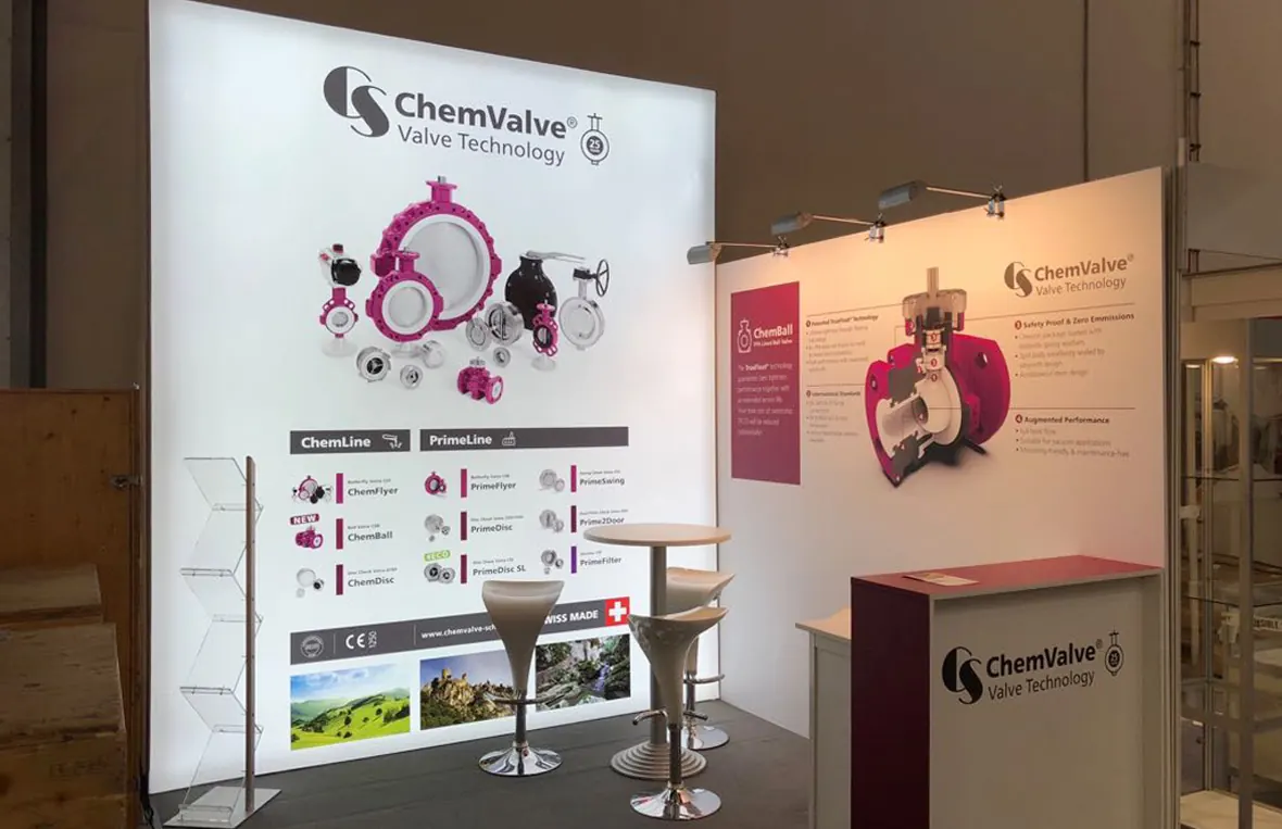 ChemValve-Schmid AG – Exhibition stand 1