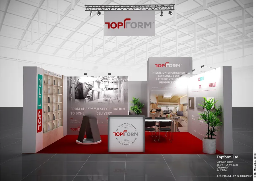 Planungsbeispiele Topform Ltd. auf der Caravan Salon Düsseldorf 2026