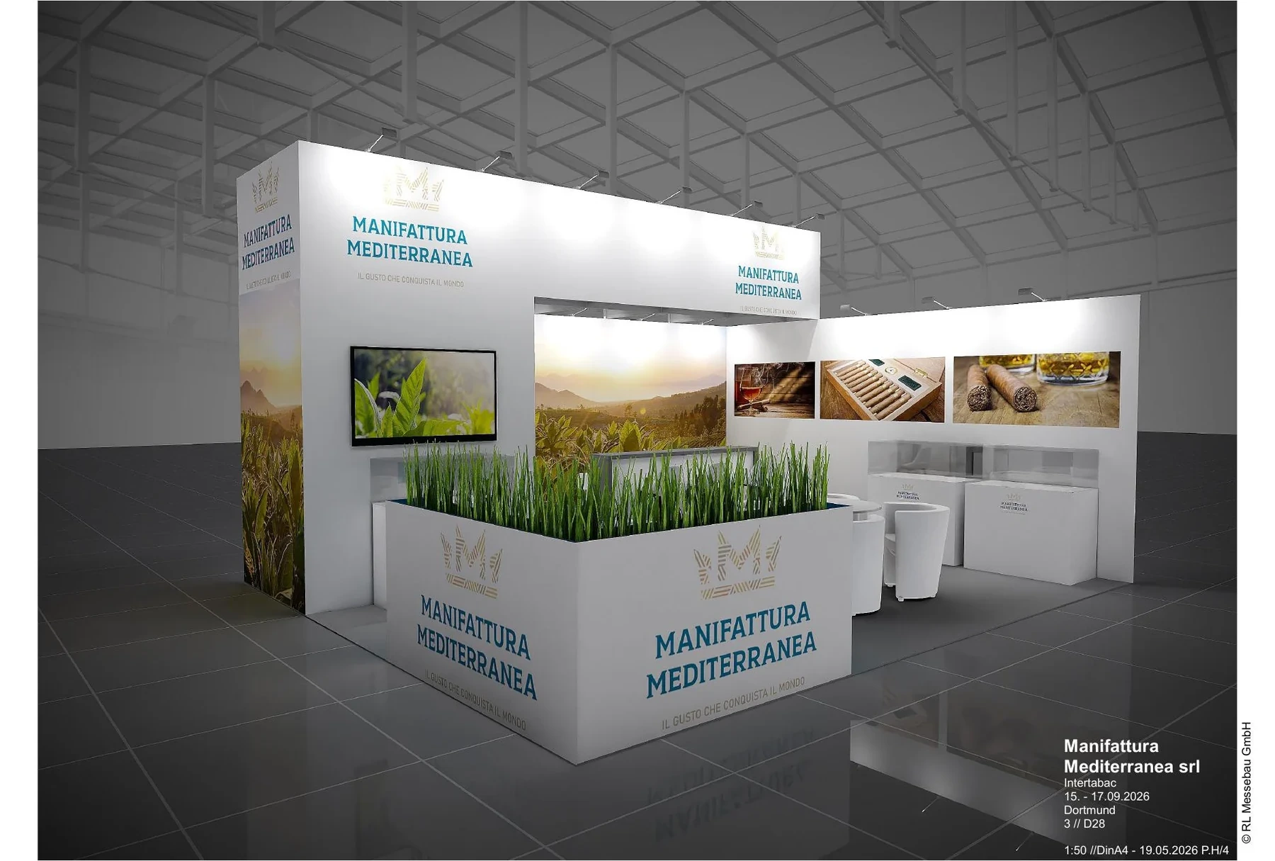 Planungsbeispiele Manifattura Mediterranea srl auf der InterTabac Dortmund 2026